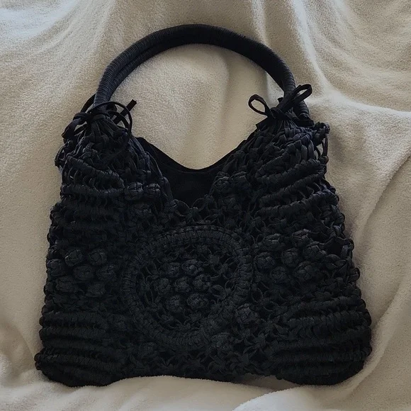 Clever Carriage Company Positano Hand Macrame Satchel - Picture 7 of 8